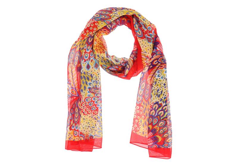 halsüberkopf Accessoires Modeschal Chiffon Butterfly, Druckschal mit ethnischen Mustern von halsüberkopf Accessoires