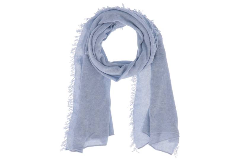 halsüberkopf Accessoires Modeschal Feiner Strickschal mit Fransenbordüre, mit Kaschmiranteil von halsüberkopf Accessoires