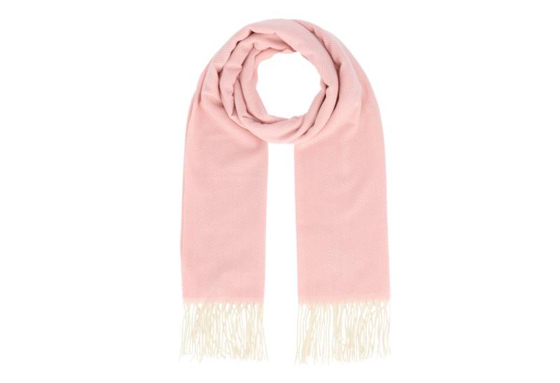 halsüberkopf Accessoires Modeschal Fischgrat, mit kontrastreichen Drehfransen von halsüberkopf Accessoires