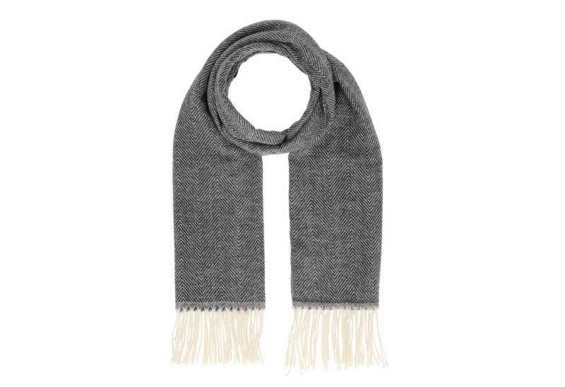 halsüberkopf Accessoires Modeschal Fischgrat, mit kontrastreichen Drehfransen von halsüberkopf Accessoires