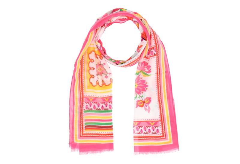 halsüberkopf Accessoires Modeschal Flower Patch, mit folkloristischen Blumen und Ornamenten von halsüberkopf Accessoires