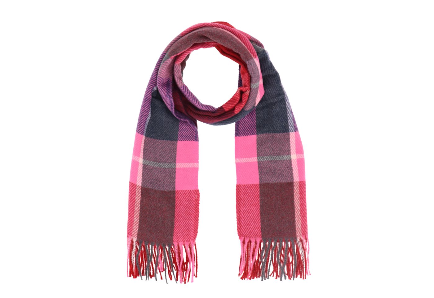 halsüberkopf Accessoires Modeschal Karo, feminine Farben von halsüberkopf Accessoires