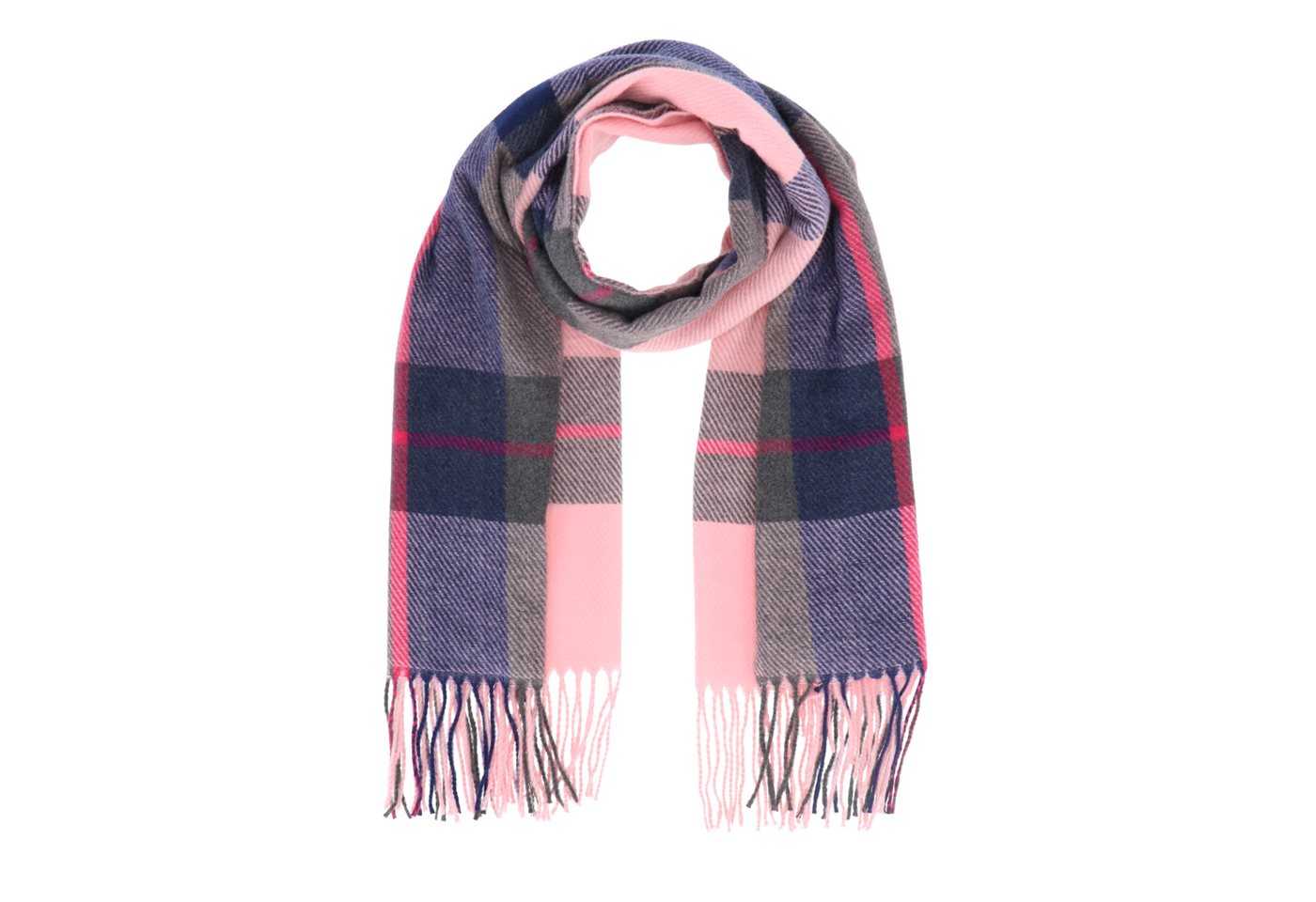 halsüberkopf Accessoires Modeschal Karo, feminine Farben von halsüberkopf Accessoires