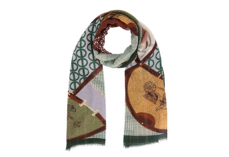 halsüberkopf Accessoires Modeschal Patch, leicht plissiert von halsüberkopf Accessoires