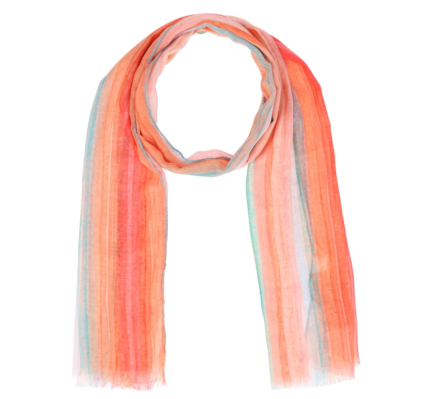 halsüberkopf Accessoires Modeschal Summer Breeze, mit Aquarellstreifen halsüberkopf Accessoires Modeschal Summer Breeze, mit Aquarellstreifen von halsüberkopf Accessoires