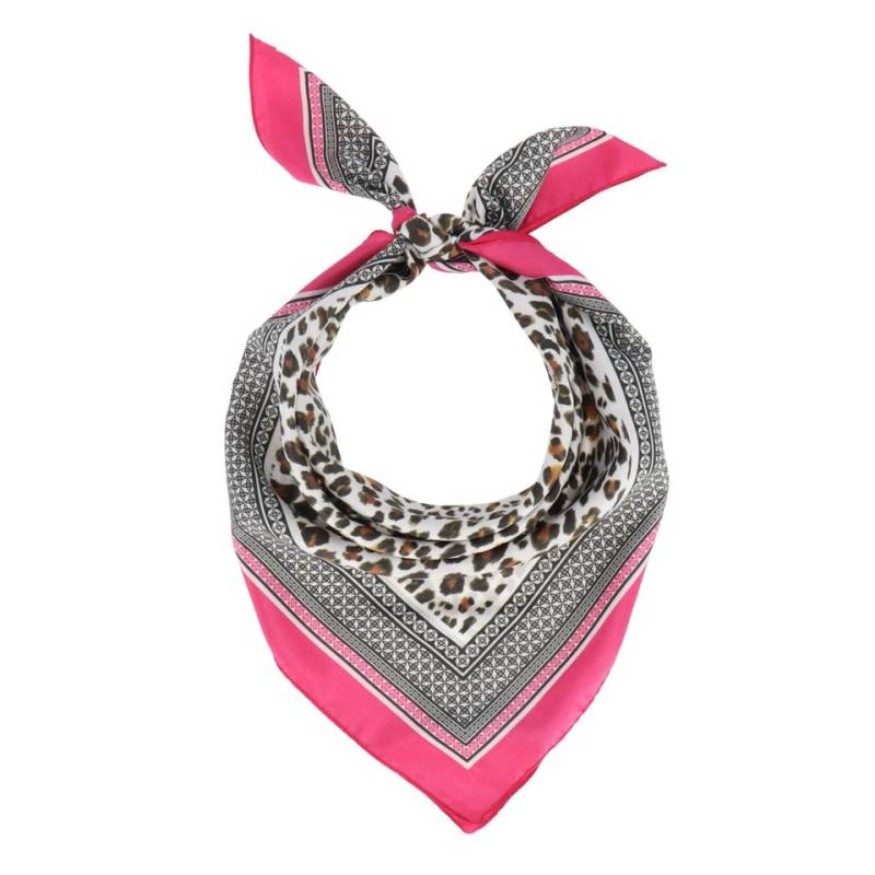 halsüberkopf Accessoires Modetuch Animal, Leoprint mit brillanter Farbbordüre von halsüberkopf Accessoires