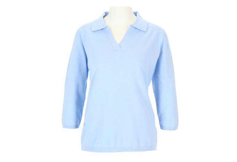 halsüberkopf Accessoires Poloshirt Feinstrickshirt mit 3/4-Arm Baumwolle-Kaschmir-Mix von halsüberkopf Accessoires