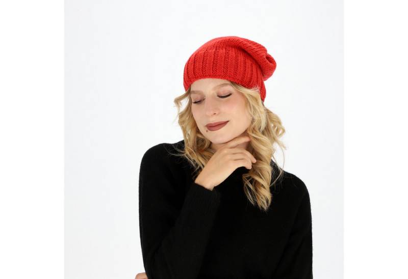 halsüberkopf Accessoires Strickmütze Beanie mit Rippe mit Innenfleece von halsüberkopf Accessoires