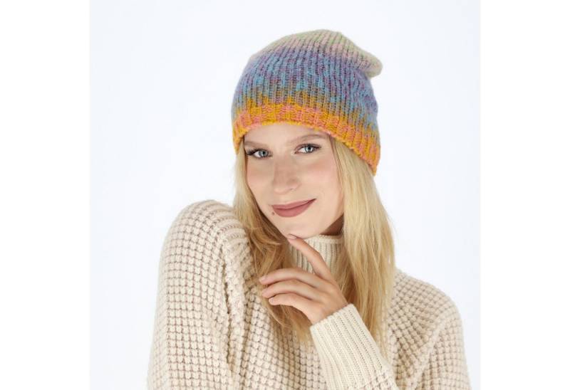halsüberkopf Accessoires Strickmütze Beanie multicolor mit Innenfleece von halsüberkopf Accessoires