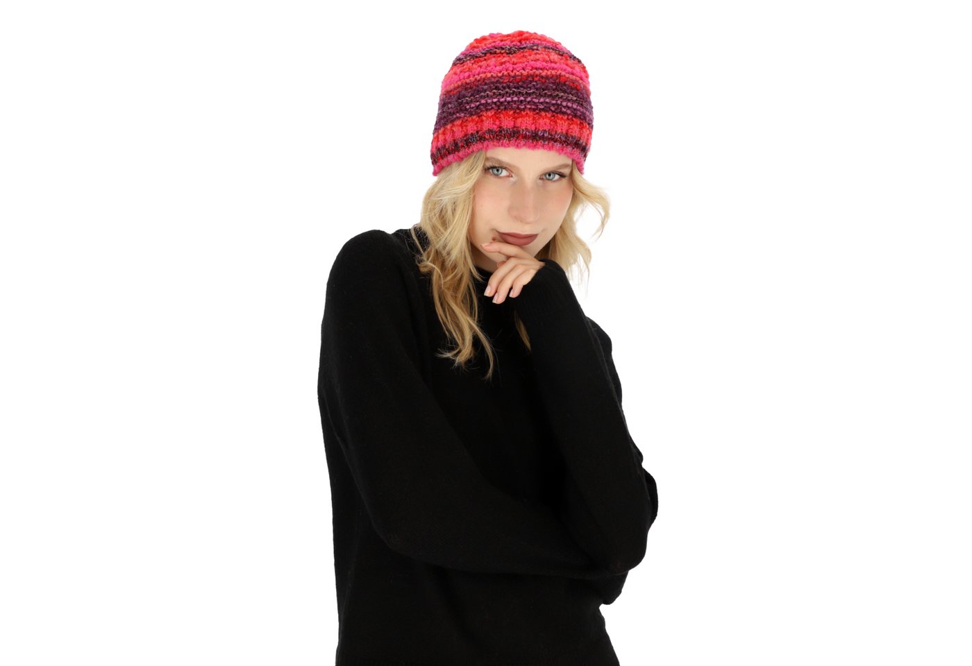 halsüberkopf Accessoires Strickmütze Chenille mit Innenfleece von halsüberkopf Accessoires