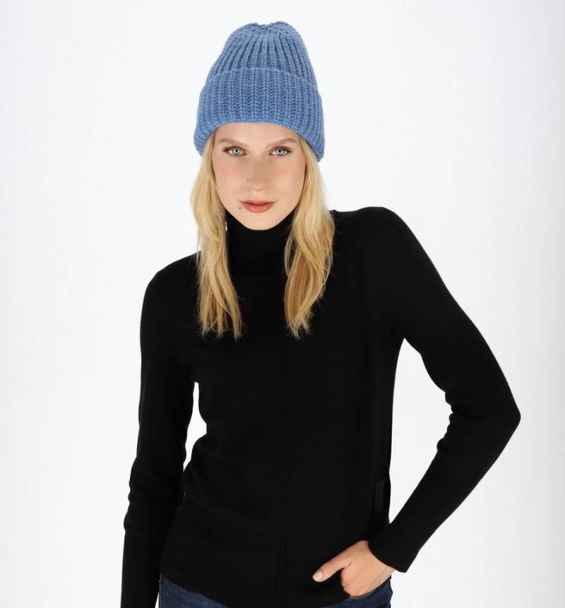 halsüberkopf Accessoires Strickmütze Grobstrickmütze mit breitem Umschlag Made in Germany von halsüberkopf Accessoires