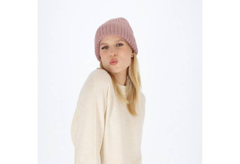 halsüberkopf Accessoires Strickmütze Grobstrickmütze mit breitem Umschlag Made in Germany von halsüberkopf Accessoires