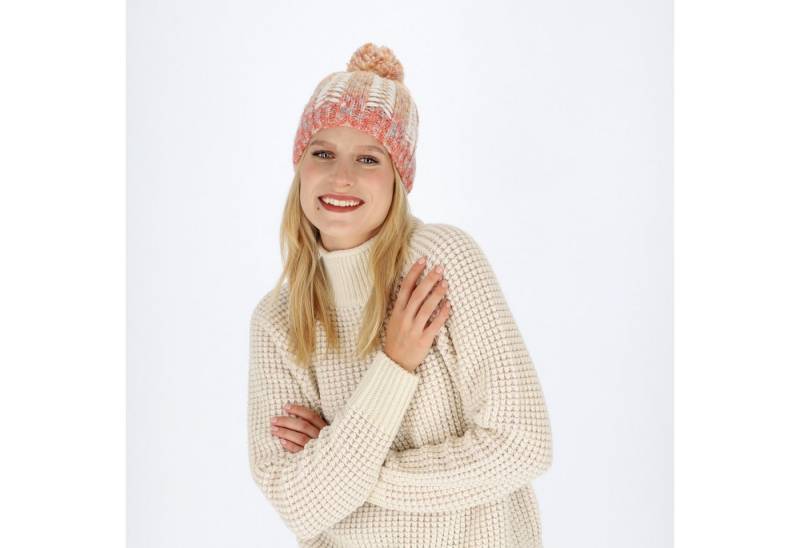 halsüberkopf Accessoires Strickmütze Pudelmütze multicolor mit Innenfleece von halsüberkopf Accessoires