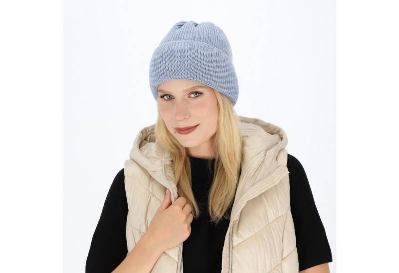 halsüberkopf Accessoires Strickmütze Umschlagmütze Uni Made in Germany! von halsüberkopf Accessoires