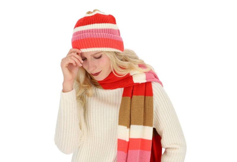 halsüberkopf Accessoires Strickmütze mit Streifen angenehm soft von halsüberkopf Accessoires