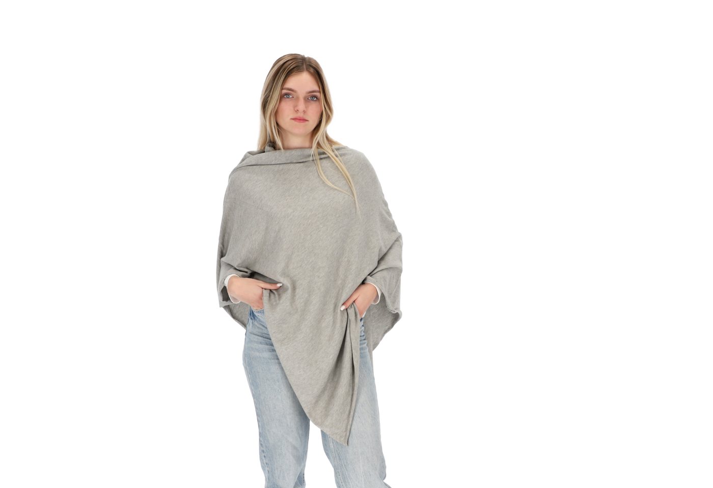 halsüberkopf Accessoires Strickponcho Strickponcho in tollen Unifarben! von halsüberkopf Accessoires