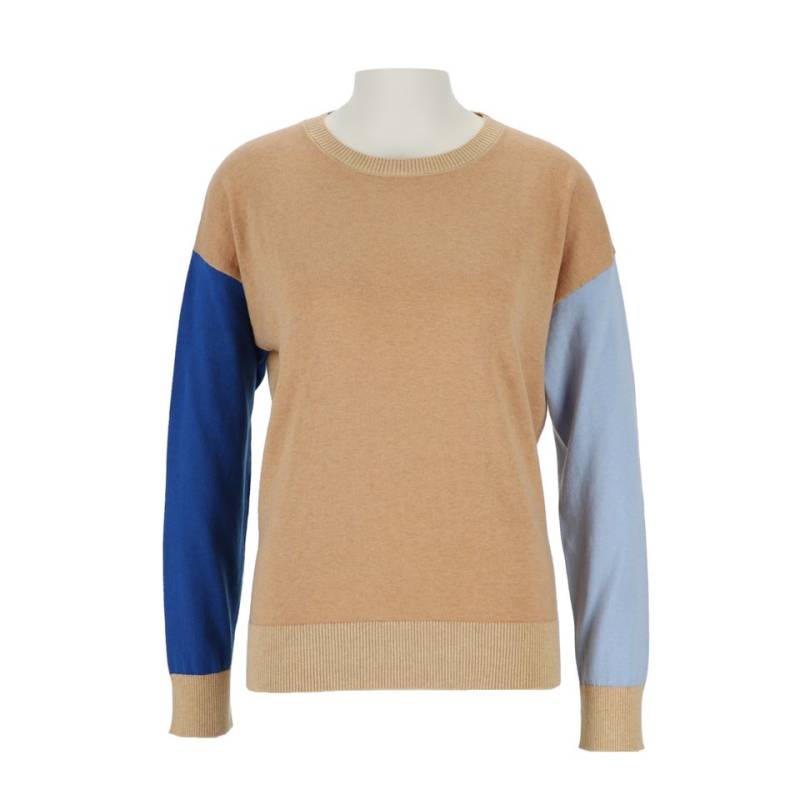 halsüberkopf Accessoires Strickpullover Color Block aus hochwertigem Baumwoll-/Kaschmirmix von halsüberkopf Accessoires