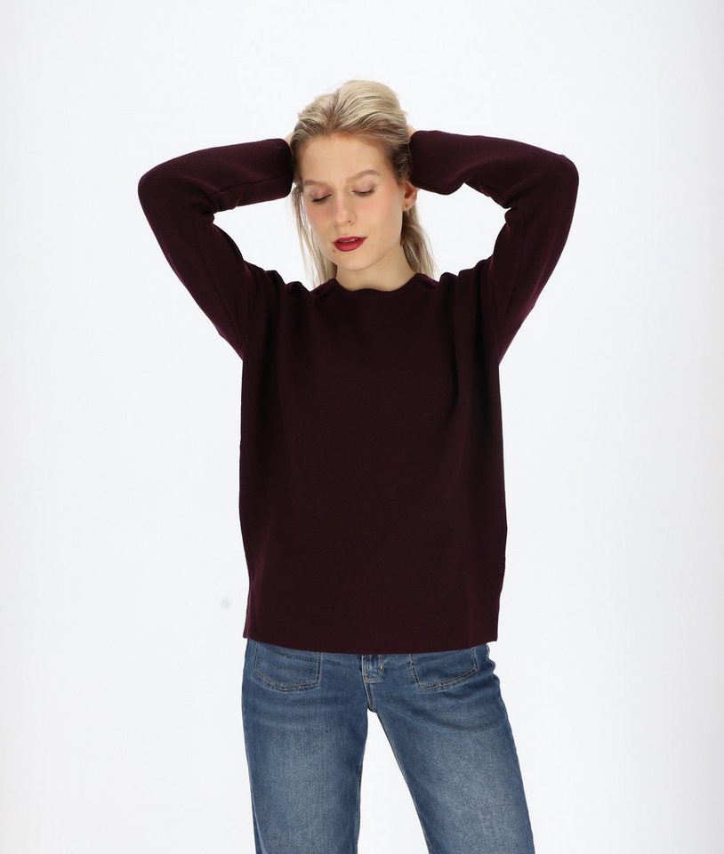 halsüberkopf Accessoires Strickpullover Feinstrick mit Rundhals aus Merinowolle von halsüberkopf Accessoires