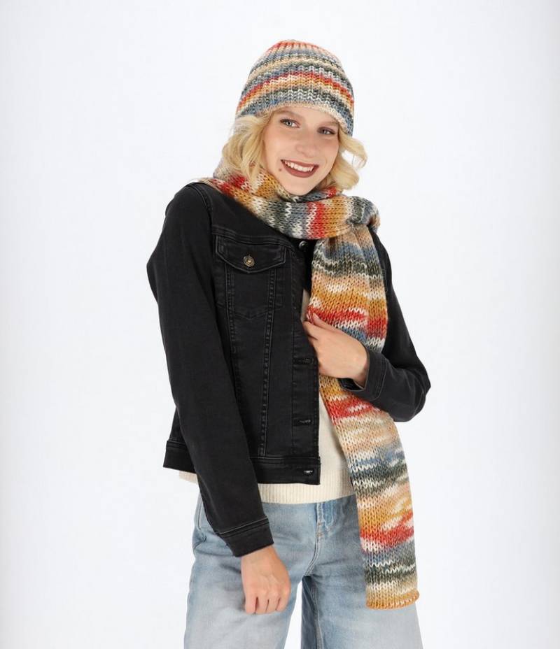 halsüberkopf Accessoires Strickschal Glattgestrickt Multicolor, Made in Germany! von halsüberkopf Accessoires
