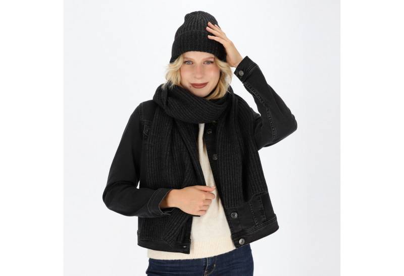 halsüberkopf Accessoires Strickschal Schal mit Rippe, aus hochwertigem Wollmix! von halsüberkopf Accessoires