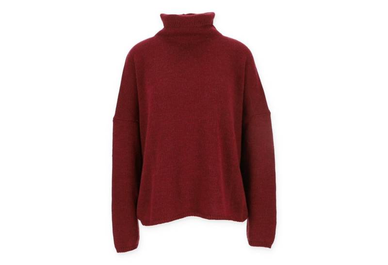 halsüberkopf Accessoires Wollpullover bordeau von halsüberkopf Accessoires
