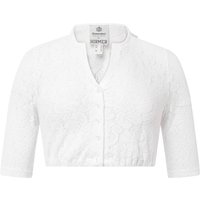 Hammerschmid Dindlbluse Gerlinde mit Spitze und kleinem V-Ausschnitt in 42 von hammerschmid