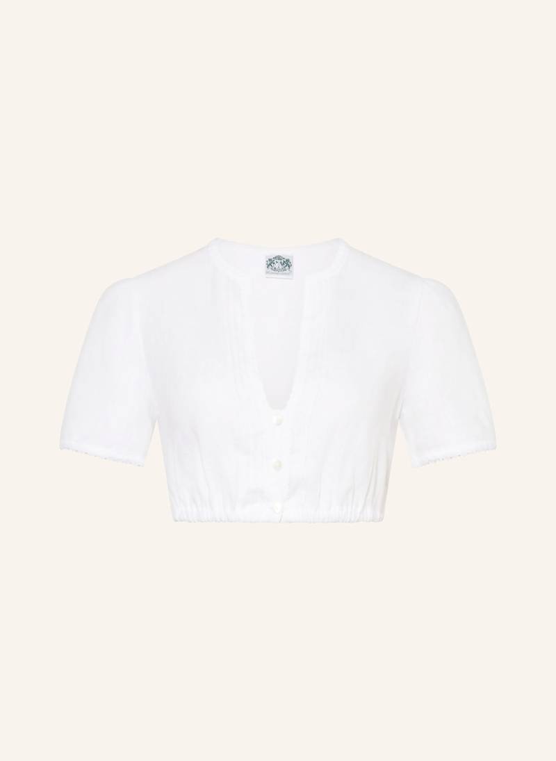 Hammerschmid Dirndlbluse Burgi Aus Leinen weiss von hammerschmid
