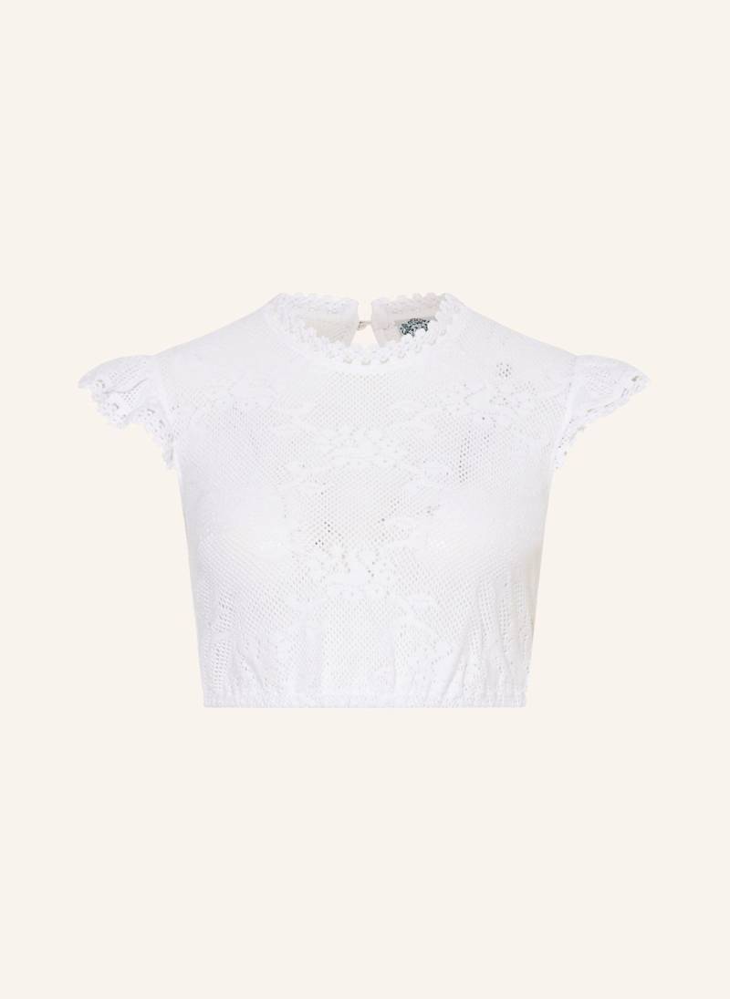 Hammerschmid Dirndlbluse Diana Mit Spitze weiss von hammerschmid