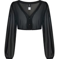Hammerschmid Knöpfbare Chiffon-Dirndlbluse mit langem Arm in 42 von hammerschmid