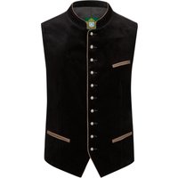 Hammerschmid Trachtenweste mit Samt-Frontpartie und Paspelierungen von hammerschmid