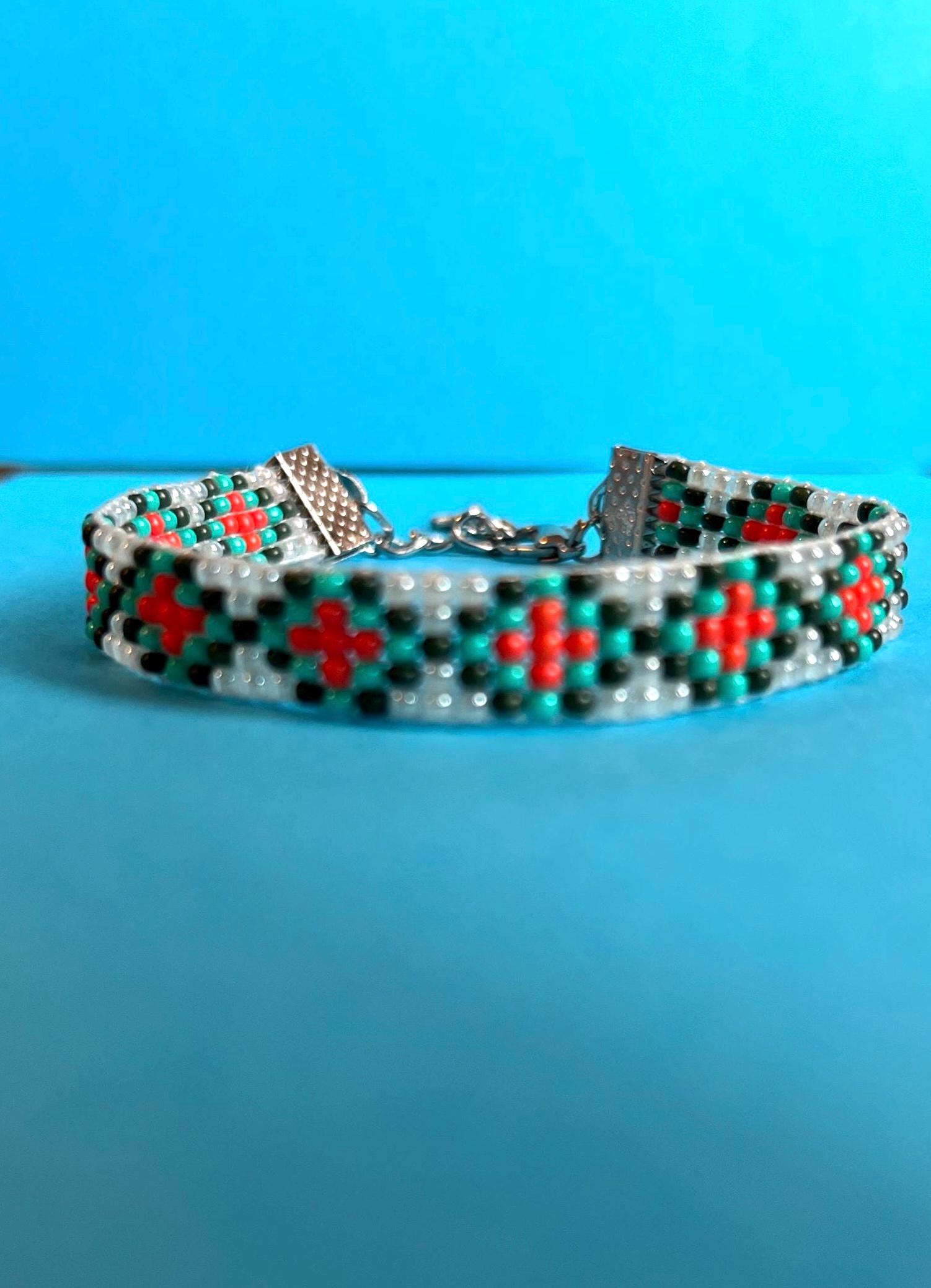 Handgefertigtes - Perlenarmband Hakeln Bohemien Bunt Frühling Sonderausführung Handgefertigtes - Perlenarmband Hakeln Bohemien Bunt Frühling Sonderausführung von handgefertigteperlen