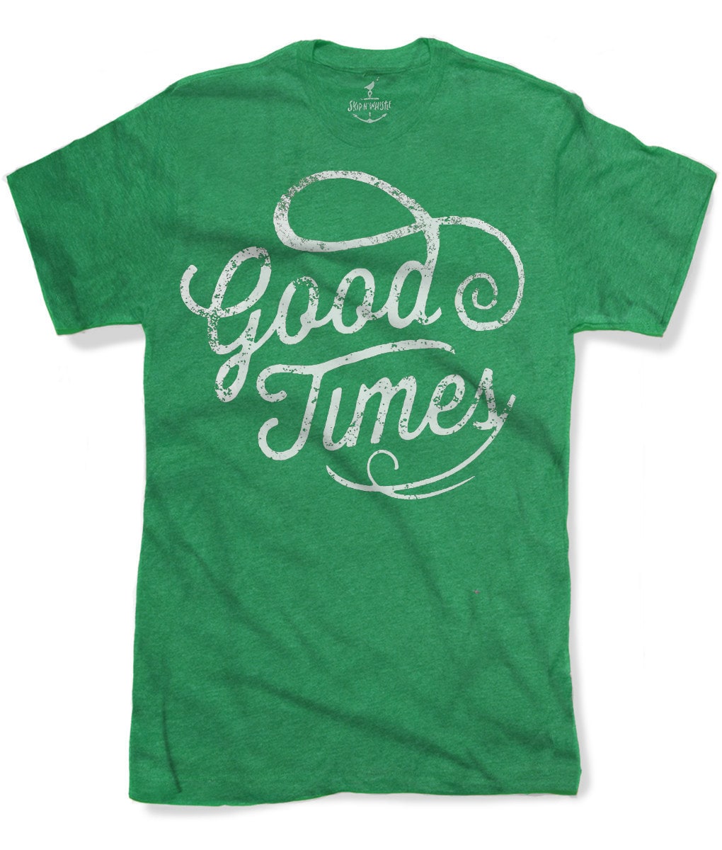 Good Times Herren T-Shirt 8 Farbvarianten Größen Sm Med Lg Xl Xxl von handjobdesign