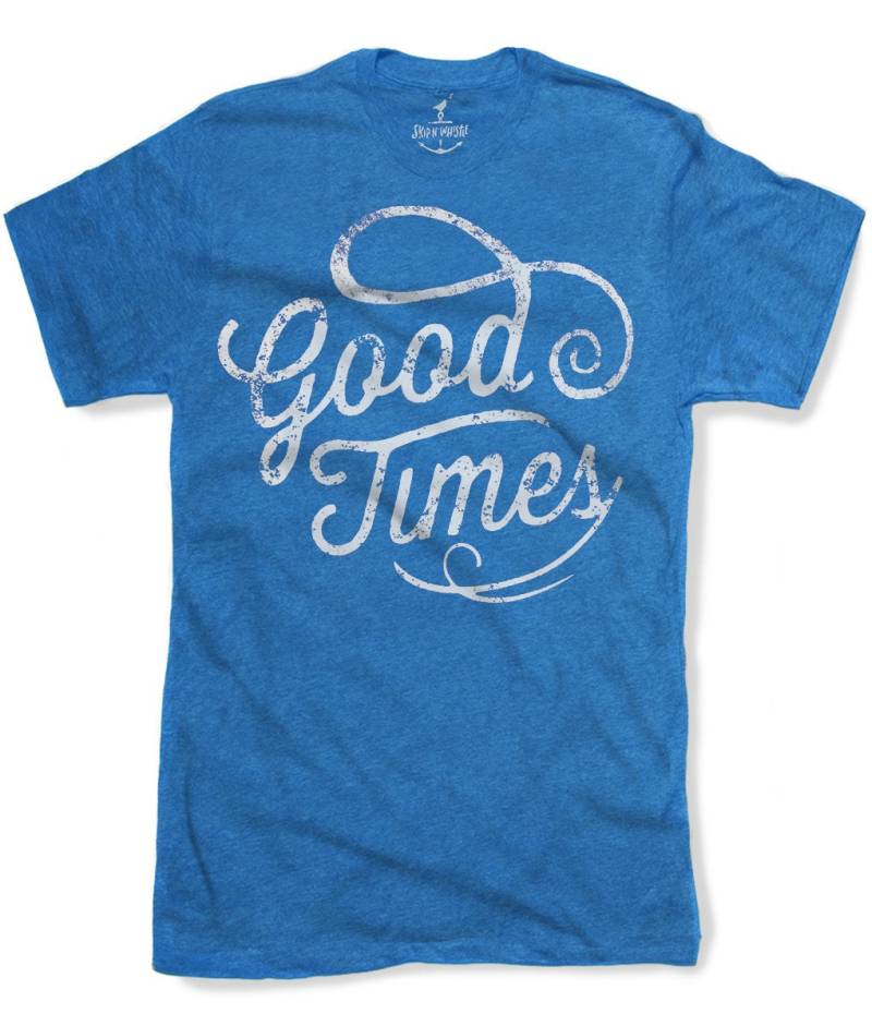Good Times Herren T-Shirt 8 Farbvarianten Größen Sm Med Lg Xl Xxl von handjobdesign