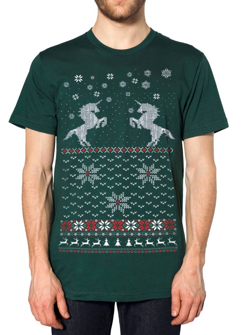 Hässlicher Weihnachtspullover T-Shirt Einhorn Pullover Herren Unisex Größen Sm Med Lg Xl Xxl von handjobdesign