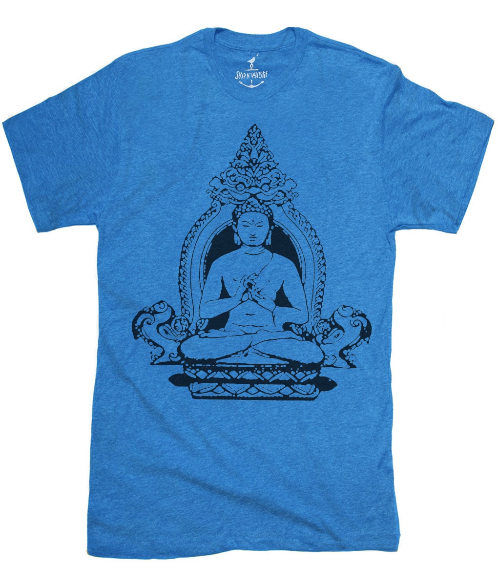 Herren Buddha T-Shirt - Unisex 12 Farboptionen Sm, Med, Lg, Xl, Xxl von handjobdesign