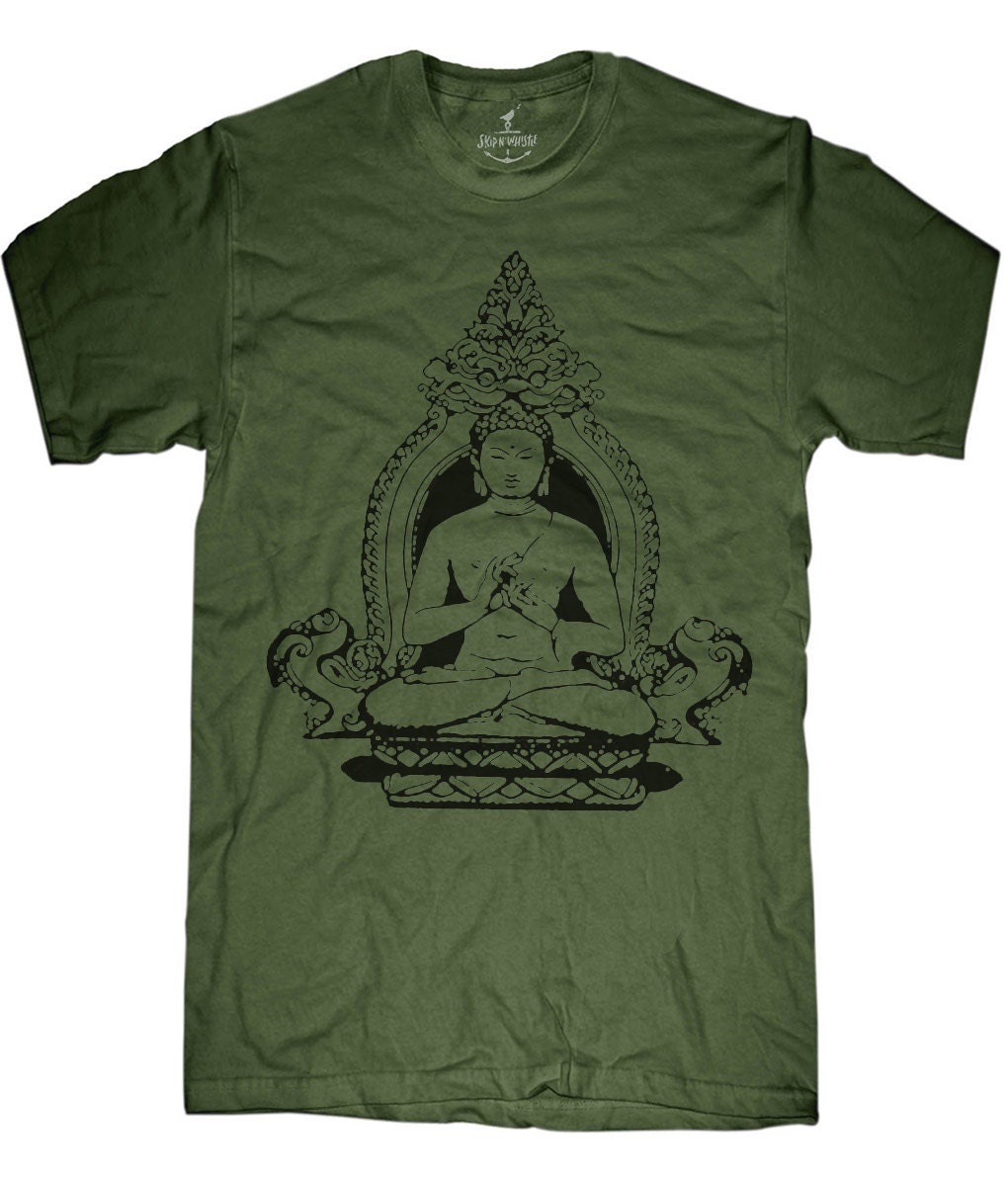 Herren Buddha T-Shirt - Unisex 12 Farboptionen Sm, Med, Lg, Xl, Xxl von handjobdesign