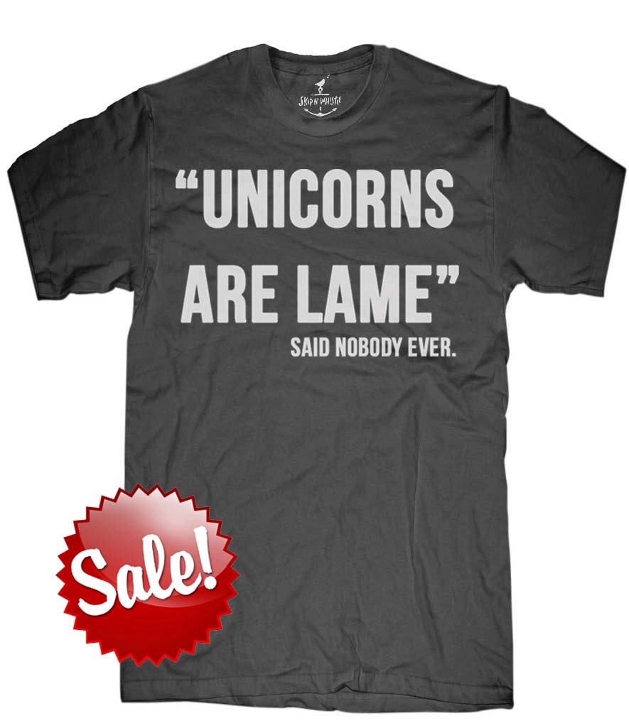 Herren Unisex T-Shirt - Einhörrchen Sind Lame Größen Sm Med Lg Xl Xxl von handjobdesign