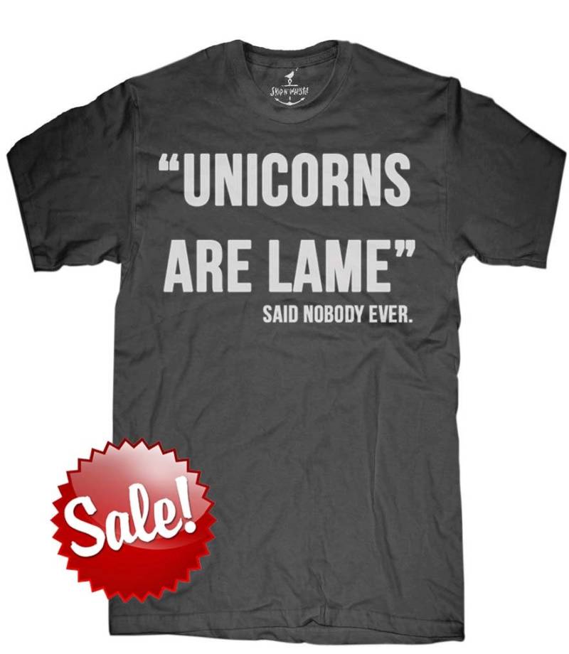 Herren Unisex T-Shirt - Einhörrchen Sind Lame Größen Sm Med Lg Xl Xxl von handjobdesign