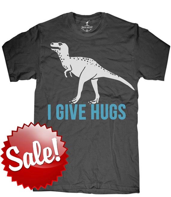 Herren Unisex T-Shirt - T Rex Dinosaurier Größen Sm Med Lg Xl Xxl von handjobdesign