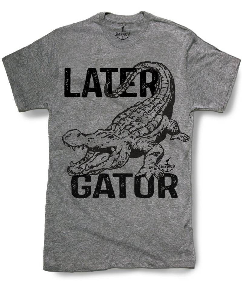 Later Gator Aligator Herren T-Shirt 8 Farbvarianten Größen Sm Med Lg Xl Xxl von handjobdesign