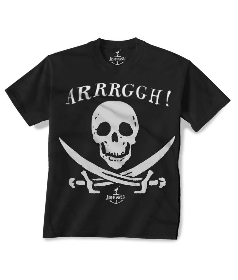 Pirate Skull Kinder T-Shirt | 7 Farbwahlen Größe 2T, 3T, 4T, Jugend Xs, Yth Sm, Med, Lg von handjobdesign