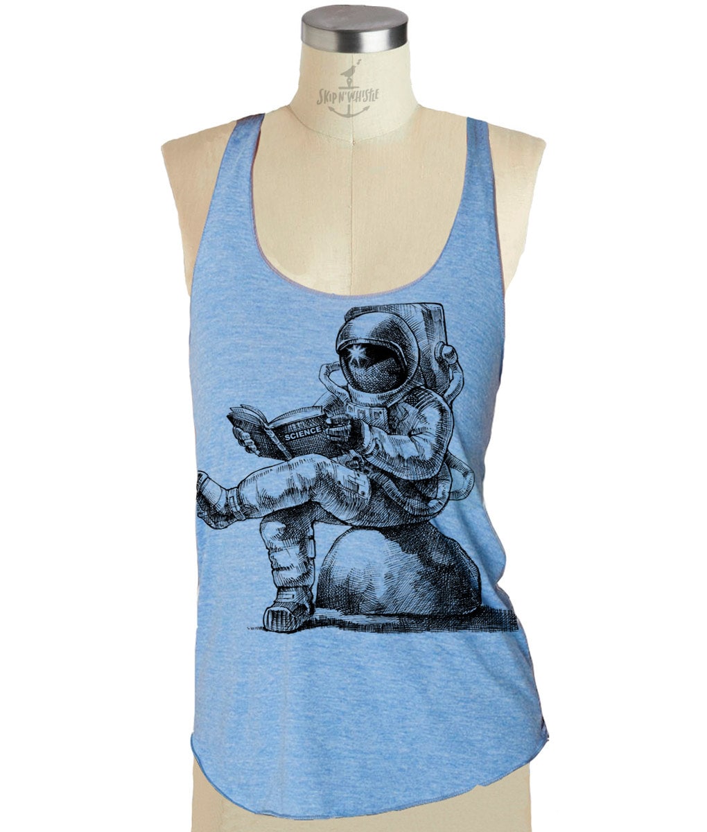 Science Astronaut Damen Tank Top - Tri-Blend Racerback Frau S M L Xl | 8 Farboptionen von handjobdesign