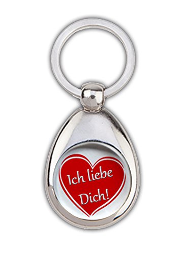 Schlüsselanhänger Ich Liebe Dich!-2", mit Einkaufswagenchip in Magnethalterung von handmade-in-nb by ComProjekt Foto