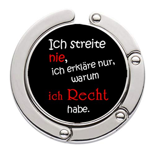 Taschenhalter mit Spruch Ich streite nie von handmade-in-nb by ComProjekt Foto