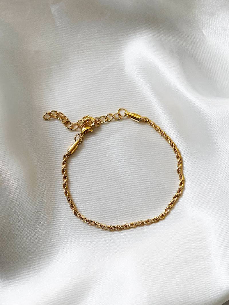 Goldene Dna Fusion Armband von handmadeJewelleery