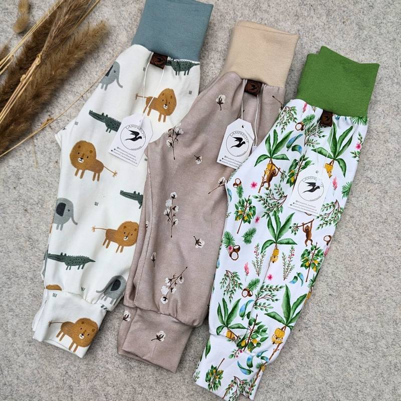 Pumphose Für Baby/Pumphose Mit Tiermotiv/Kinderhose/Bequeme Jungs/Viel Bewegungsfreiheit/Super Kombinierbar/Geschenk Taufe von handmadeLamprecht