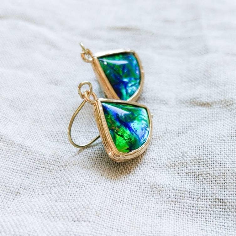 Aurora Borealis Harz Ohrringe Leichter, Bezaubernder Schmuck Aurora Borealis Harz Ohrringe Leichter, Bezaubernder Schmuck von handmadeMTLjewelry