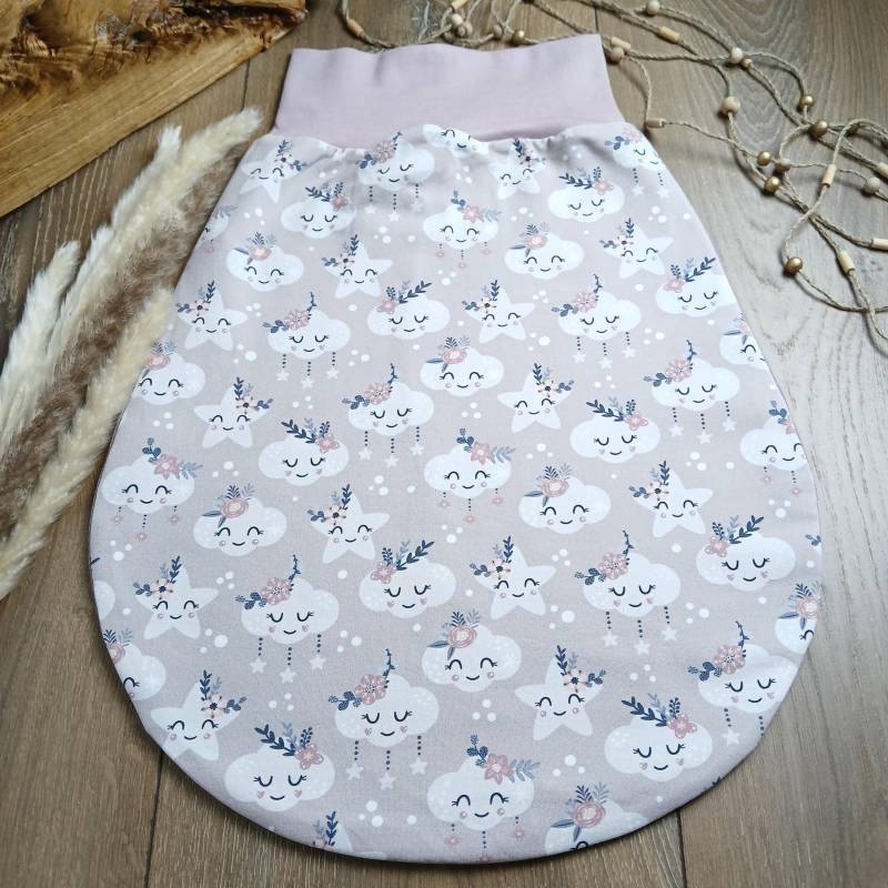 Pucksack/Schlafsack/Strampelsack - Sommer/Winter Geschenk Zur Geburt Mit Mond Und Sterne von handmadebyalexK