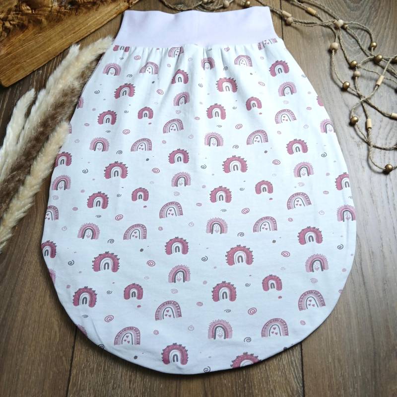 Pucksack/Schlafsack/strampelsack - Sommer/Winter Geschenk Zur Geburt Mit Rosa/Pink Regenbogen von handmadebyalexK
