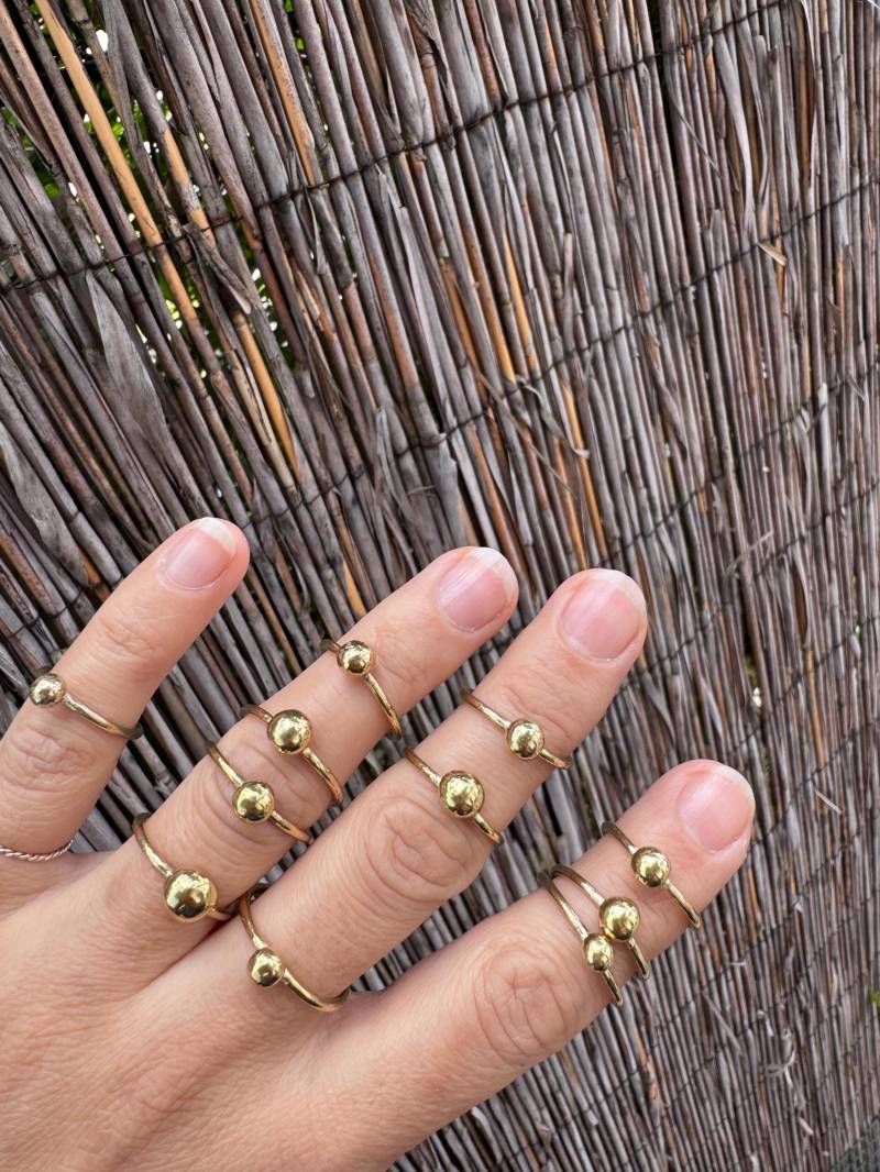 Handgefertigt Messing Ring von handmadebygazjewelry